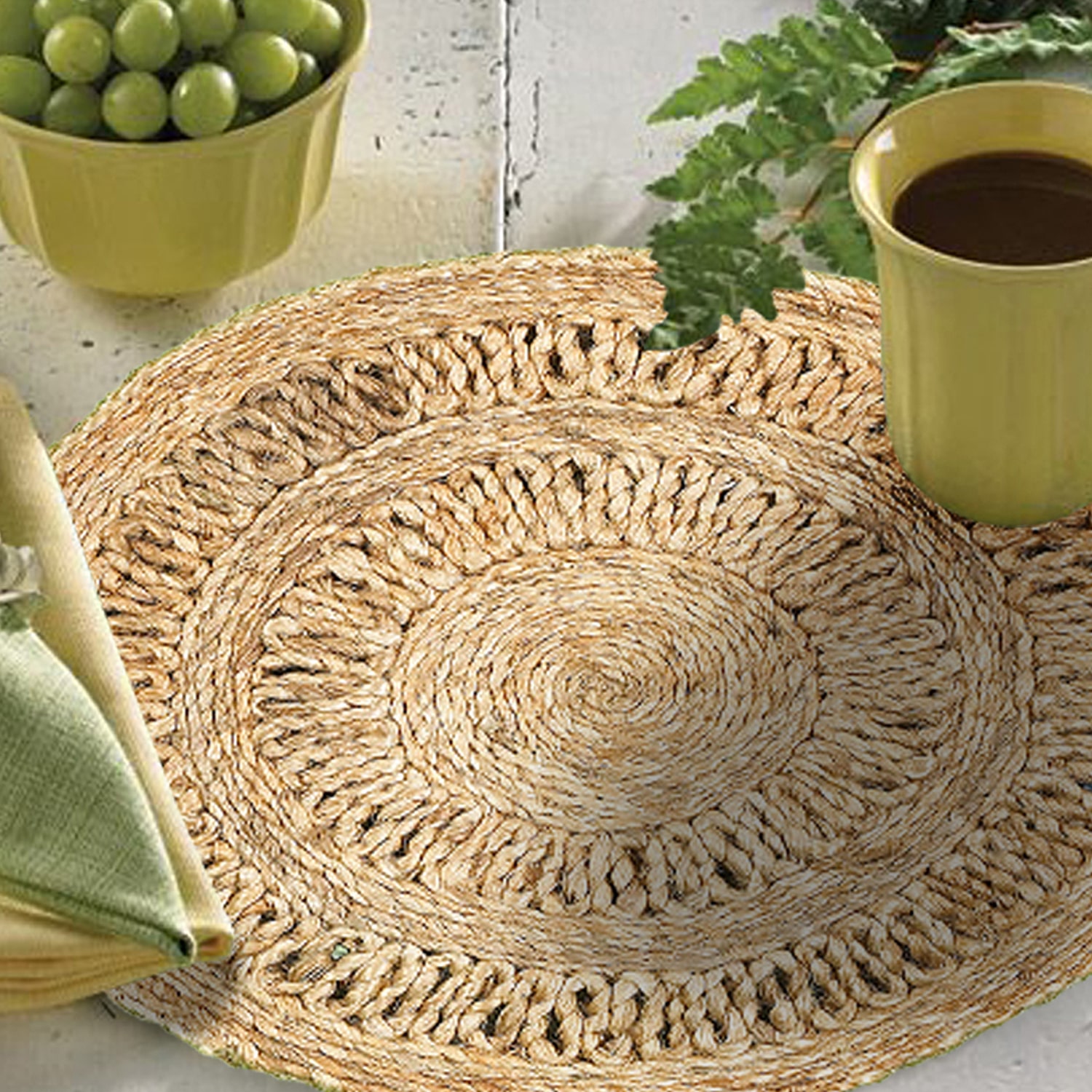 LR Home Ella Striped 2 Pack Placemat