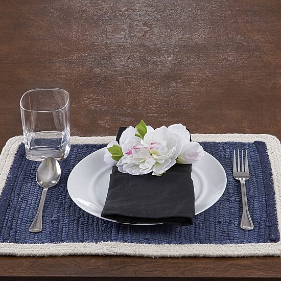 LR Home Lucia Woven 4 Pack Placemat