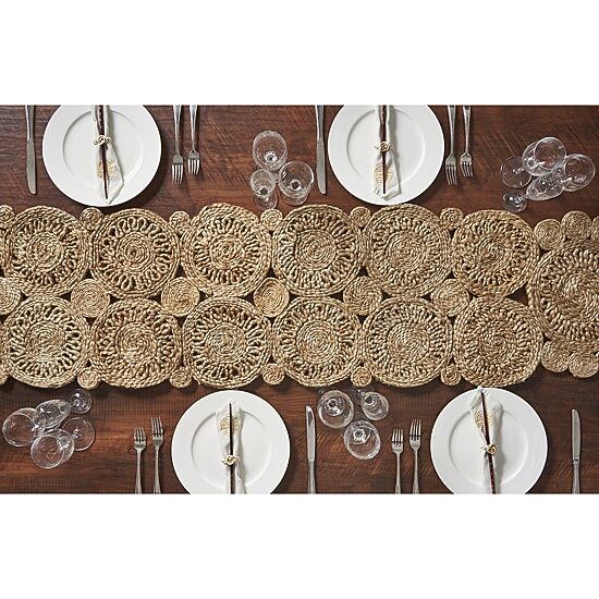 LR Home Ivy Circle Table Runner