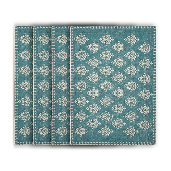 LR Home Lyla Damask 4 Pack Placemat