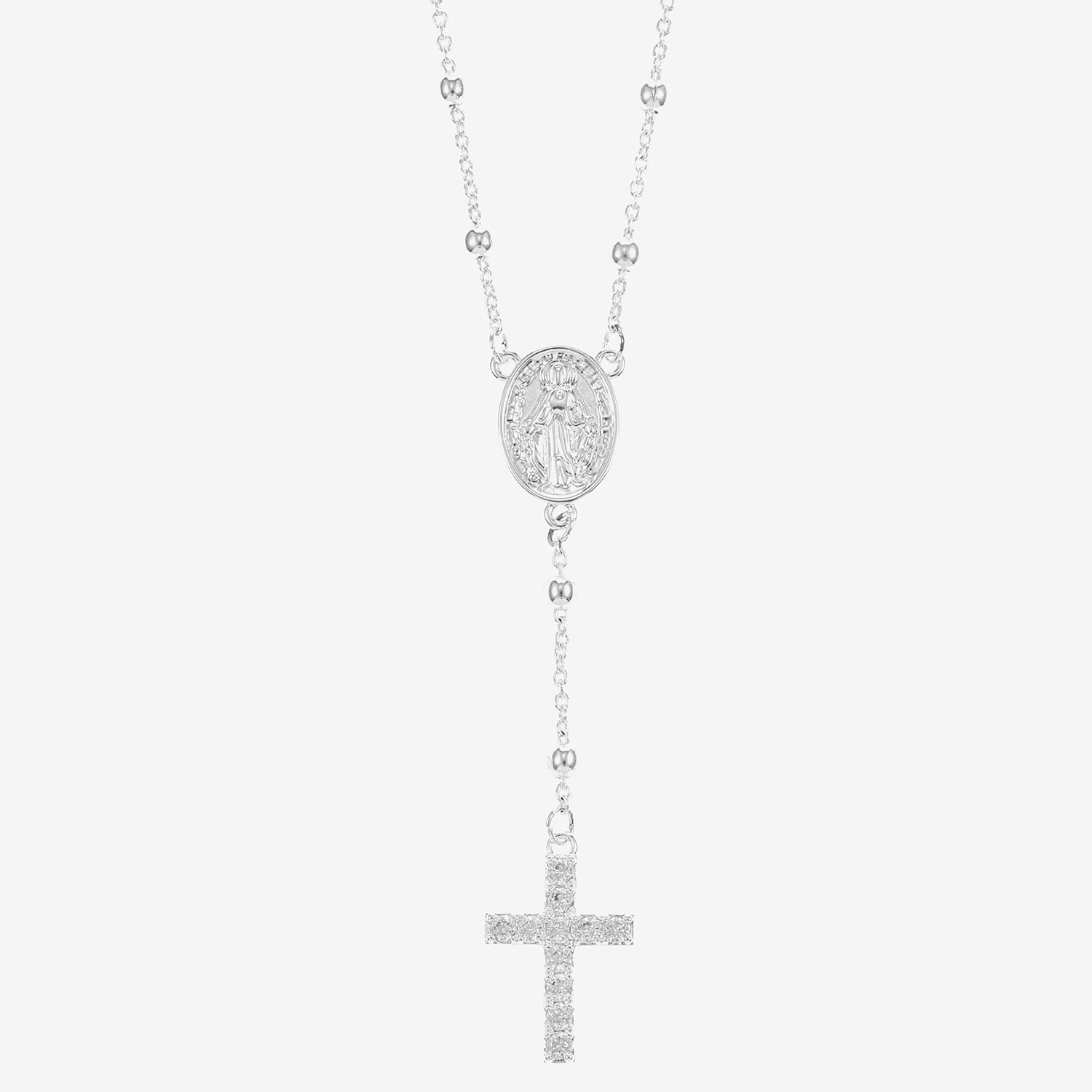 Sparkle Allure Womens Cubic Zirconia Pure Silver Over Brass 16 Inch Y Necklace