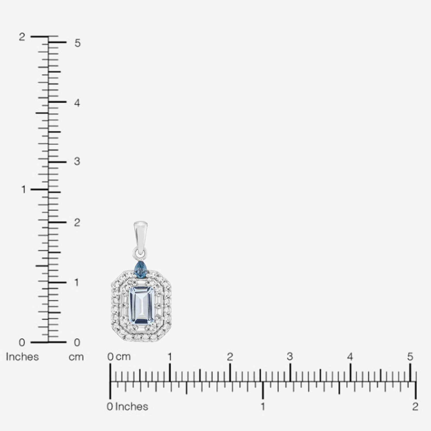 Limited Quantities! Womens Genuine Blue Aquamarine Sterling Silver 18 Inch Pendant Necklace
