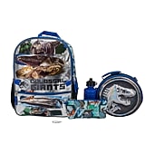 Licensed Jurassic World 5-Piece Backpack Set, Color: Jurassic
