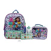 Licensed Gabby Cats 5-Piece Backpack Set