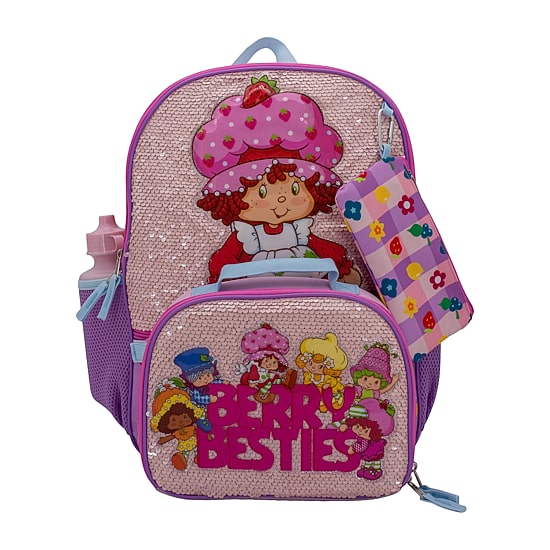 Licensed Strawberry Shortcake 5-Piece Backpack Set
