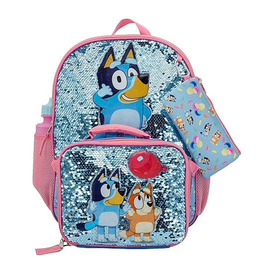 Licensed Bluey 5-Piece Backpack Set