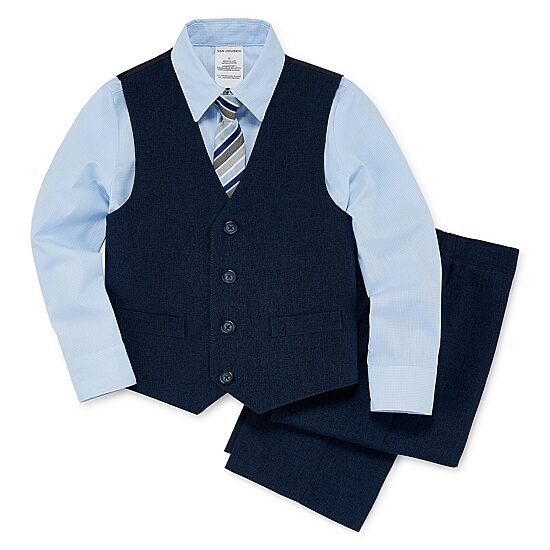 Van Heusen Little & Big Kid Boys 4-pc. Suit Set
