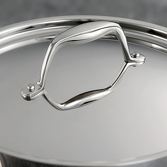 Tramontina Gourmet 8-qt. Tri-Ply Clad 18/10 Stainless Steel Induction-Ready Stock Pot with Lid