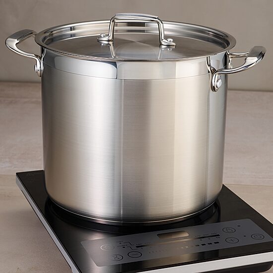 Tramontina® Gourmet 16-qt. Tri-Ply Covered Stock Pot