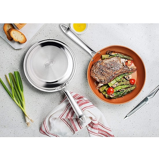 Gotham Steel Stainless Steel 2-pc. Nonstick Frying Pan Set