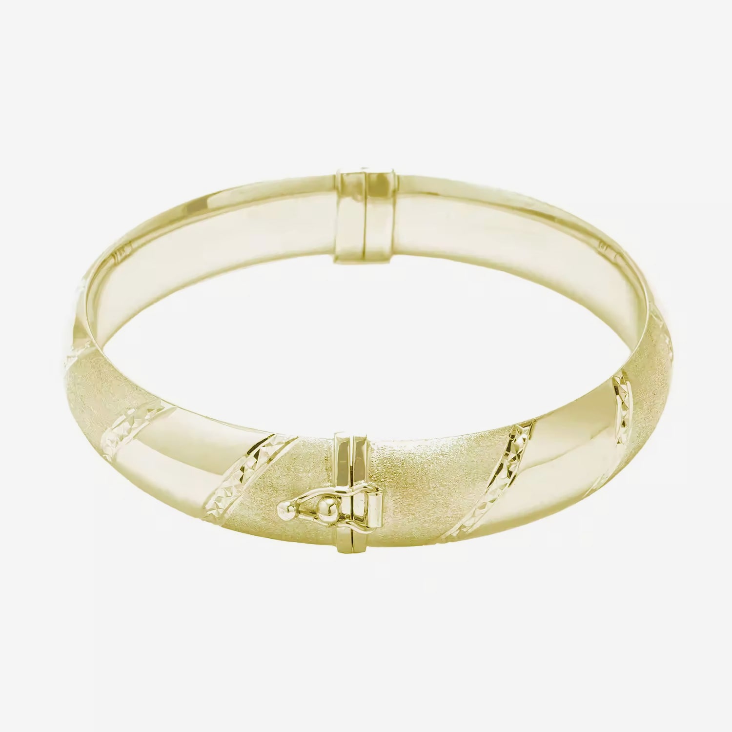 Womens 14K Gold Over Silver Bangle Bracelet