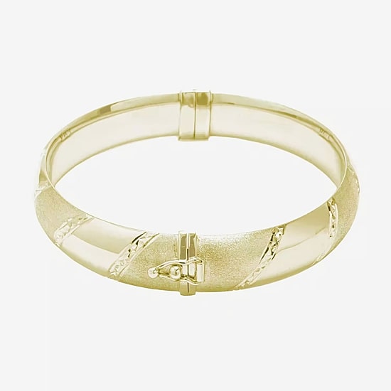 Womens 14K Gold Over Silver Bangle Bracelet