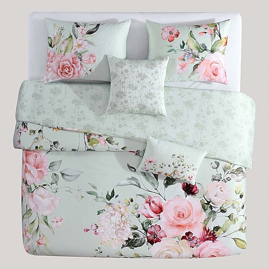 Bebejan Misty Green 5-pc. Midweight Reversible Comforter Set