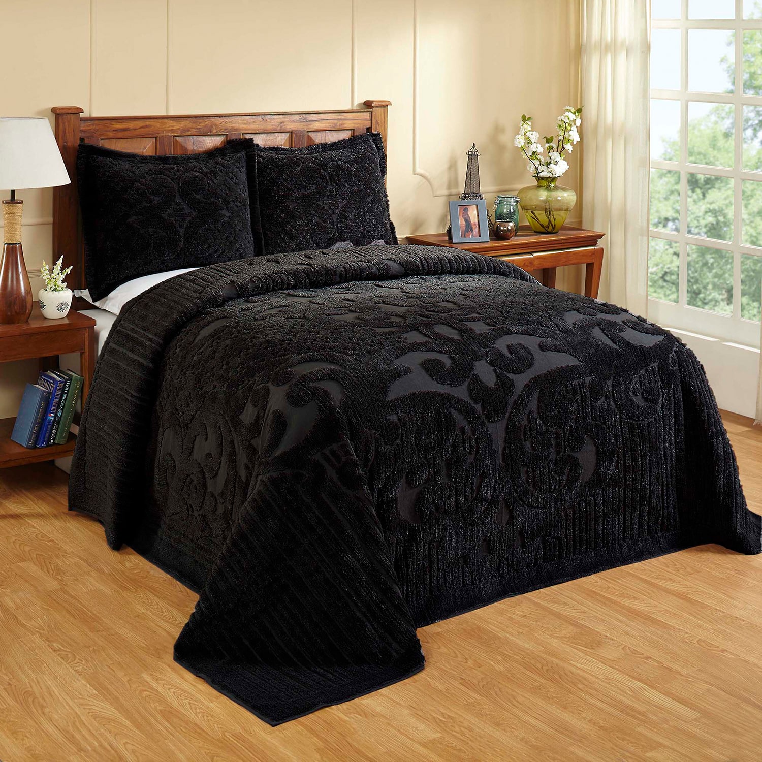 Better Trends Ashton 100% Cotton Chenille Tufted Medallion Pattern Bedspread