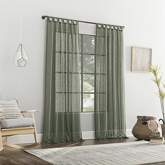 Archaeo Tansy Tab Top Light-Filtering Single Curtain Panel