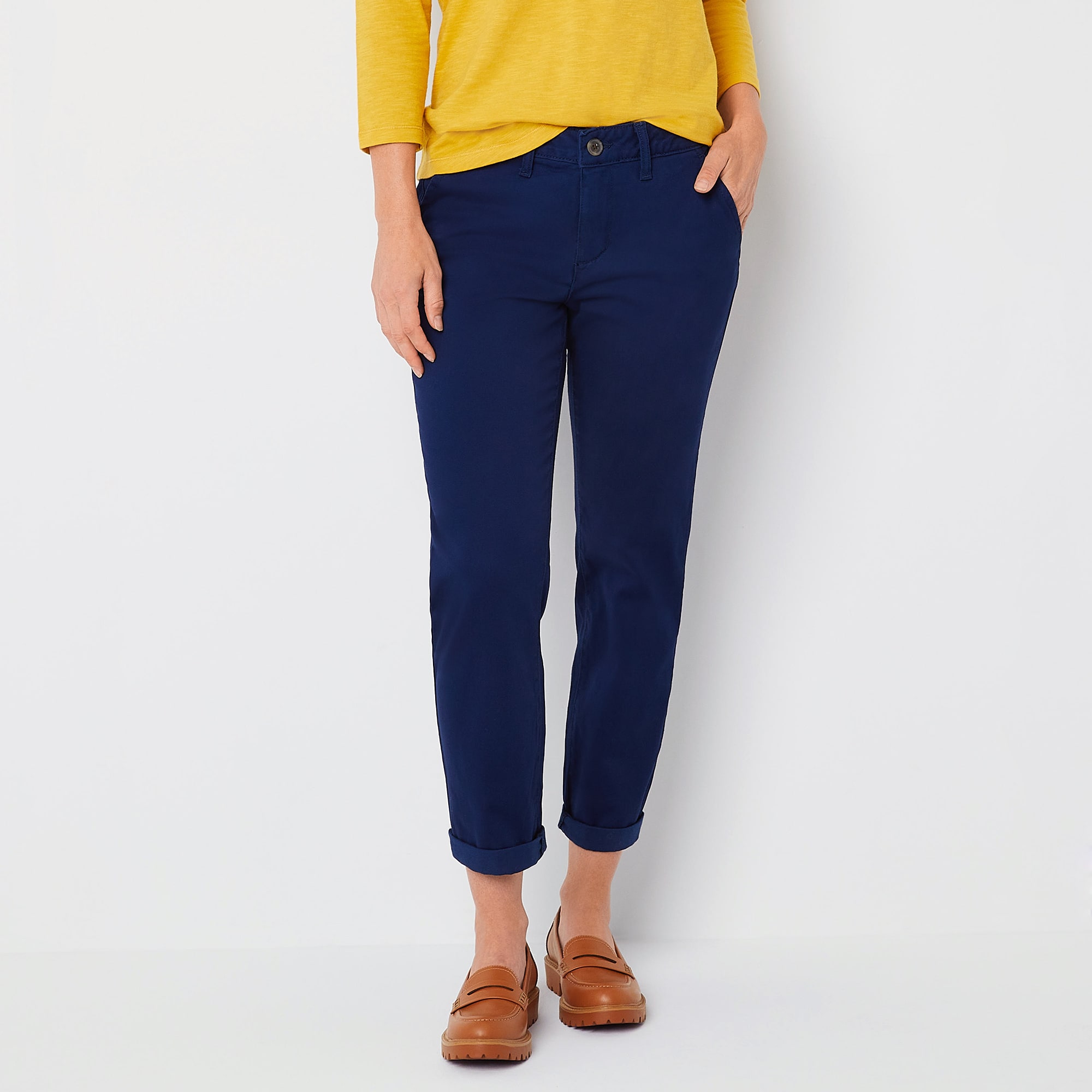 St. John's Bay Womens Tall Straight Mid Rise Pant