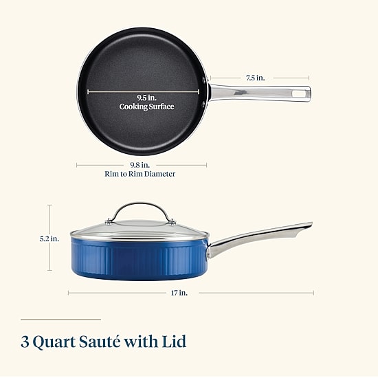 Farberware Style 3-qt. Non-Stick Saute Pan with Lid