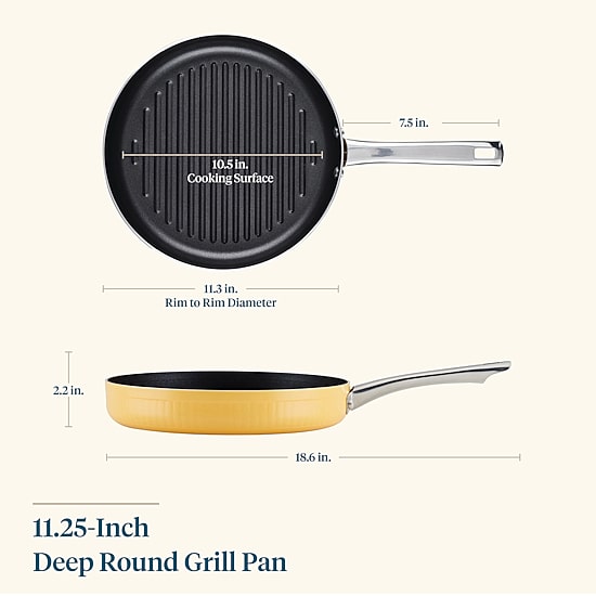 Farberware Style 11.25" Non-Stick Deep Grill Pan