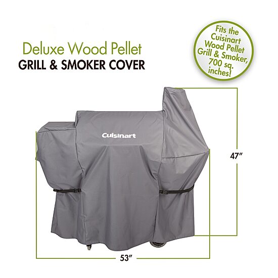 Cuisinart Outdoors 700 Sq. Inch Deluxe Pellet Grill Cover Smoker