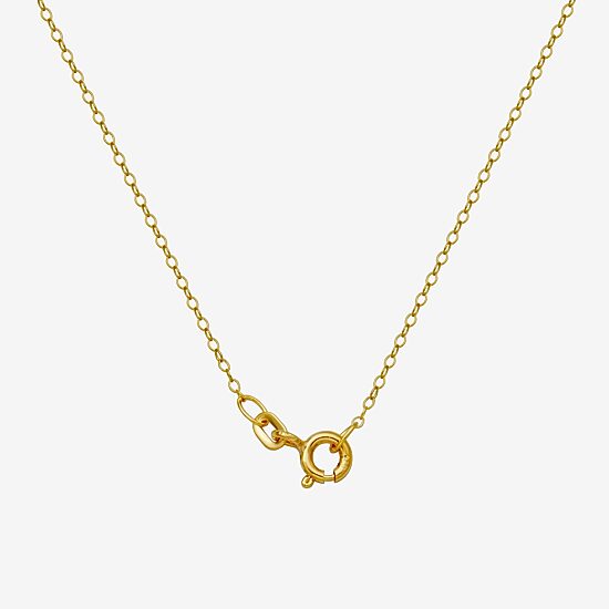 Womens Genuine Blue Topaz 18K Gold Over Silver Oval 18 Inch Pendant Necklace