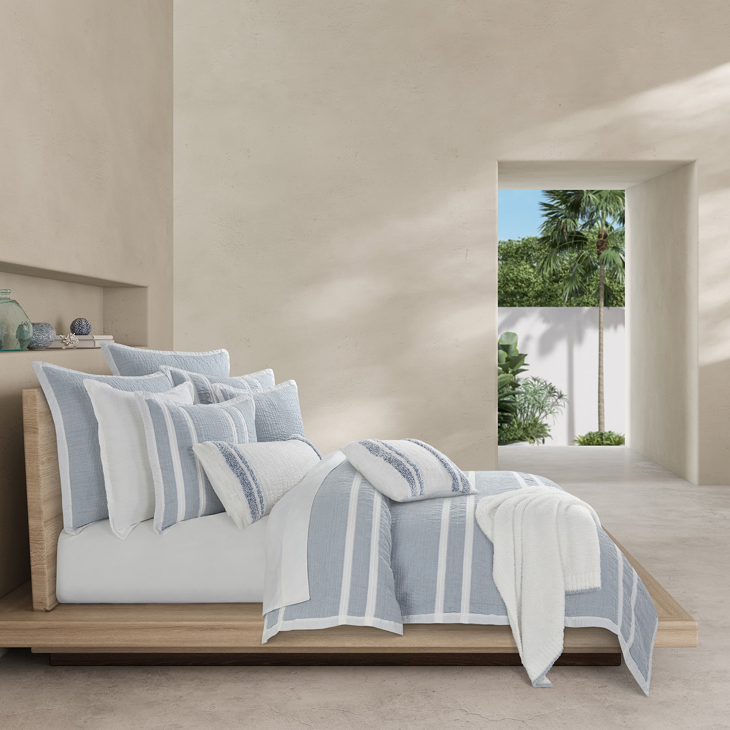 Queen Street Beachview Stripes Hypoallergenic Duvet Cover