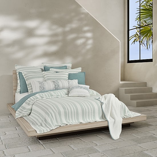 Queen Street Cambria Stripes Coverlet
