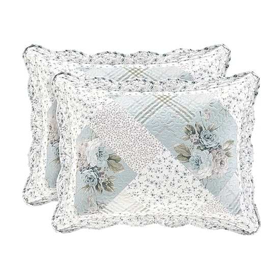 Royal Court Bungalow Spa Floral Quilt Set