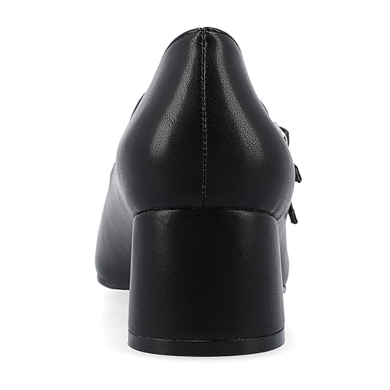 Journee Collection Nally Womens Square Closed Toe Block Heel Pumps