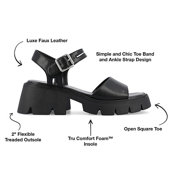 Journee Collection Womens Tillee Heeled Sandals
