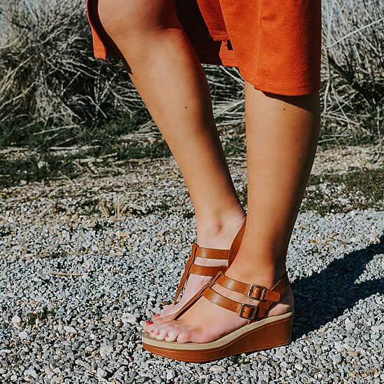 Journee Collection Womens Bianca Wedge Sandals