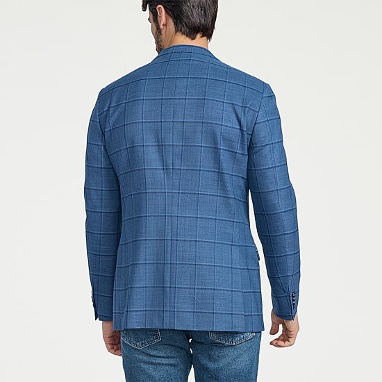 CRICKETEER™ Mens Windowpane Stretch Fabric Regular Fit Sport Coat
