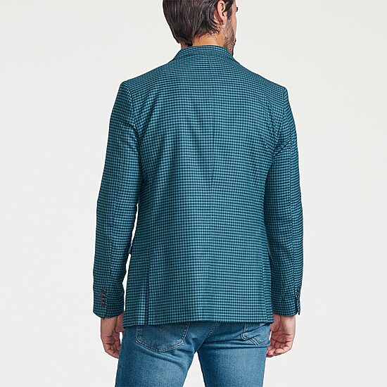 CRICKETEER™ Mens Checked Stretch Fabric Regular Fit Sport Coat