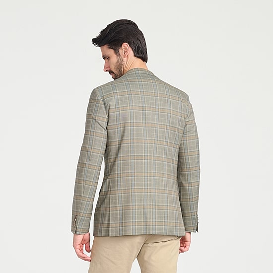 CRICKETEER™ Mens Plaid Stretch Fabric Regular Fit Sport Coat