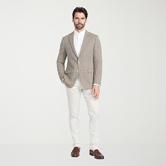 CRICKETEER™ Mens Windowpane Stretch Fabric Regular Fit Sport Coat