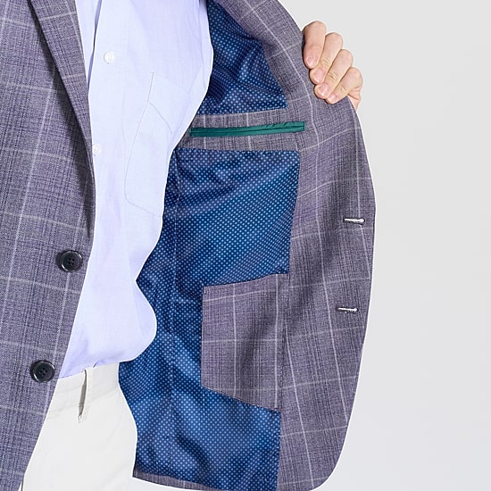 CRICKETEER™ Mens Plaid Stretch Fabric Regular Fit Sport Coat