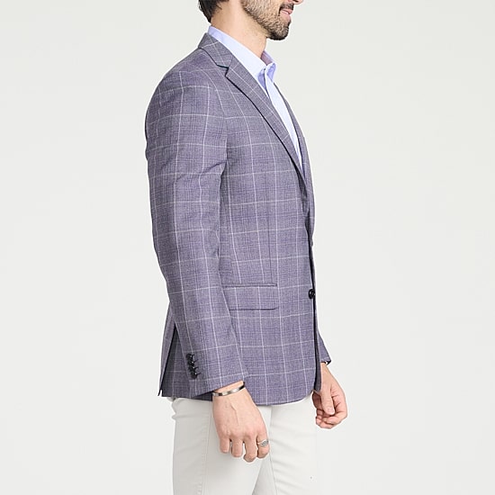 CRICKETEER™ Mens Plaid Stretch Fabric Regular Fit Sport Coat