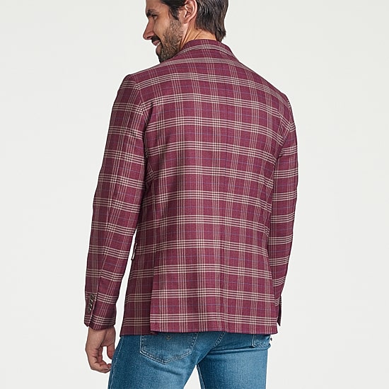 CRICKETEER™ Mens Plaid Stretch Fabric Regular Fit Sport Coat