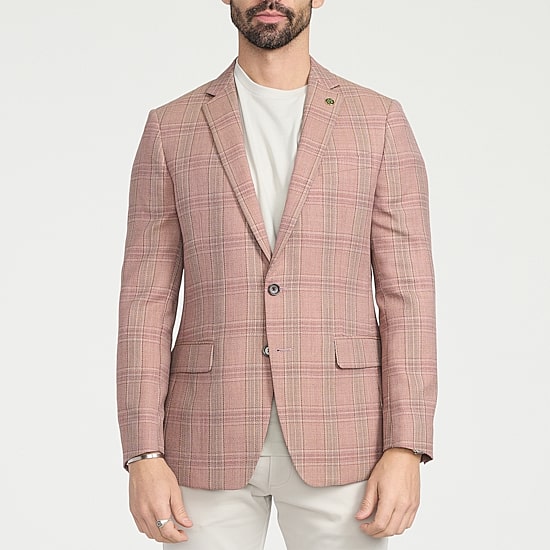CRICKETEER™ Mens Plaid Stretch Fabric Regular Fit Sport Coat