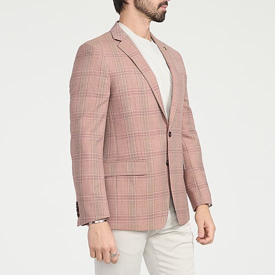 CRICKETEER™ Mens Plaid Stretch Fabric Regular Fit Sport Coat