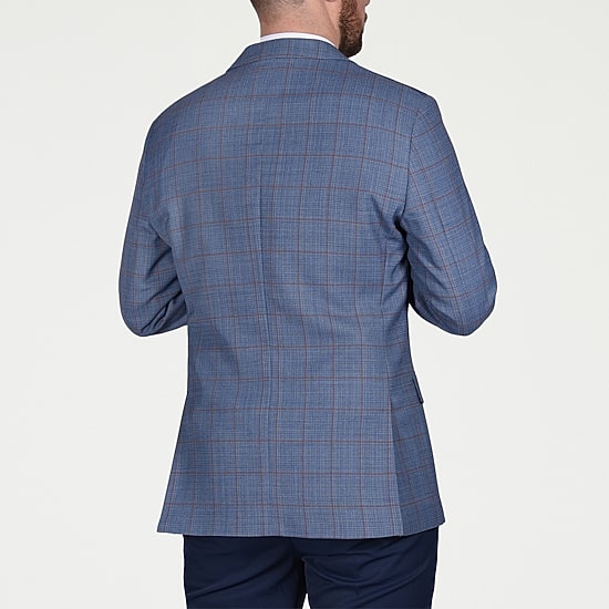 CRICKETEER™ Mens Windowpane Stretch Fabric Regular Fit Sport Coat
