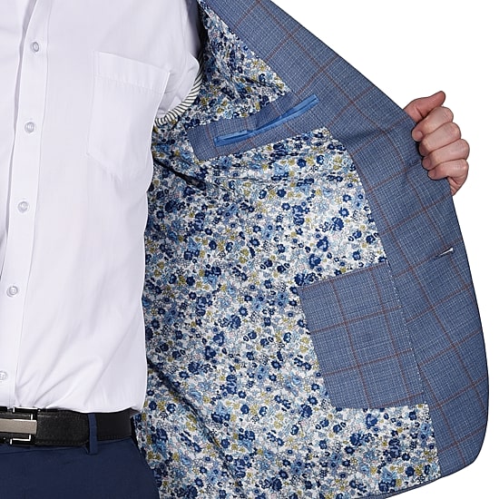 CRICKETEER™ Mens Windowpane Stretch Fabric Regular Fit Sport Coat