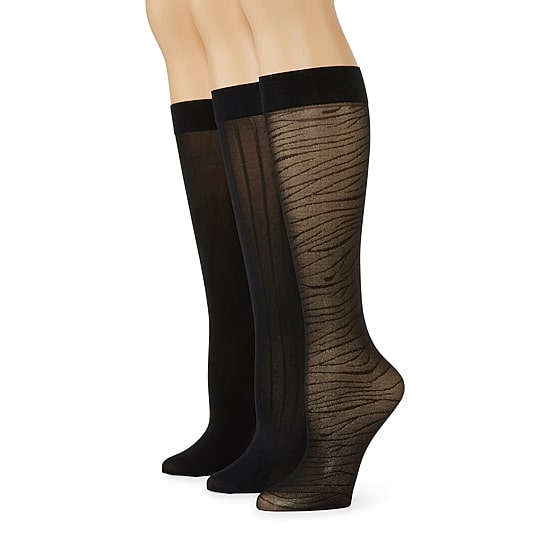 Mixit Womens 3 Pair Trouser Socks