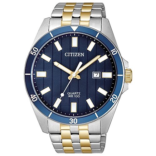 Citizen Quartz Mens Two Tone Stainless Steel Bracelet Watch Bi5054-53l, One Size