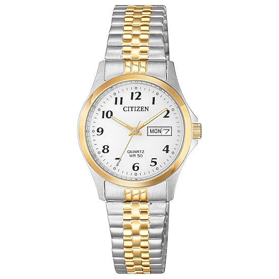 Citizen Quartz Womens Two Tone Stainless Steel Bracelet Watch Eq2004-95a