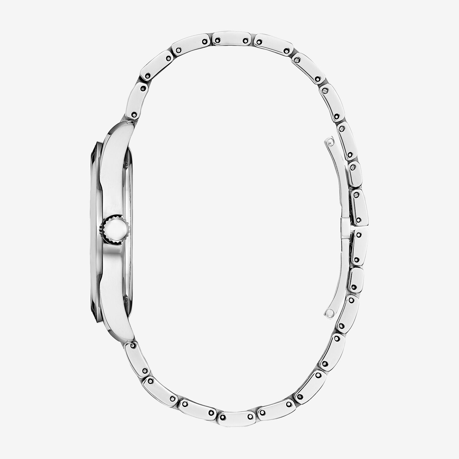 Citizen Arezzo Womens Silver Tone Stainless Steel Bracelet Watch Em0970-53a