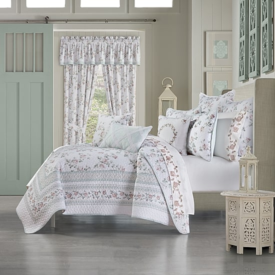 Royal Court Rialto Sage 4-pc. Floral Extra Weight Comforter Set