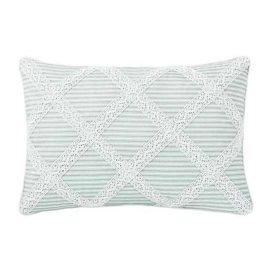 Royal Court Rialto Sage Rectangular Throw Pillow