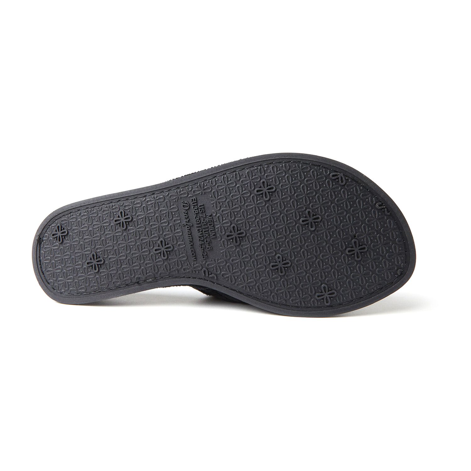 Dearfoams Beatrice Quilted Terry Womens Memory Foam Slip-On Slippers