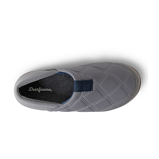 Dearfoams River Closed Back With Collapsible Heel Womens Memory Foam Slip-On Slippers