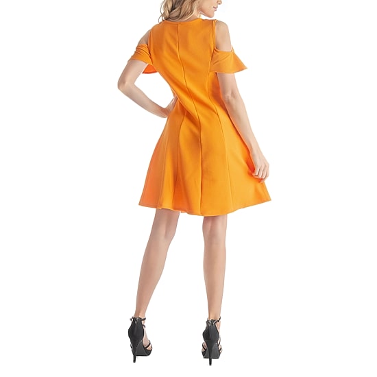 24seven Comfort Apparel Womens Short Sleeve A-Line Dress